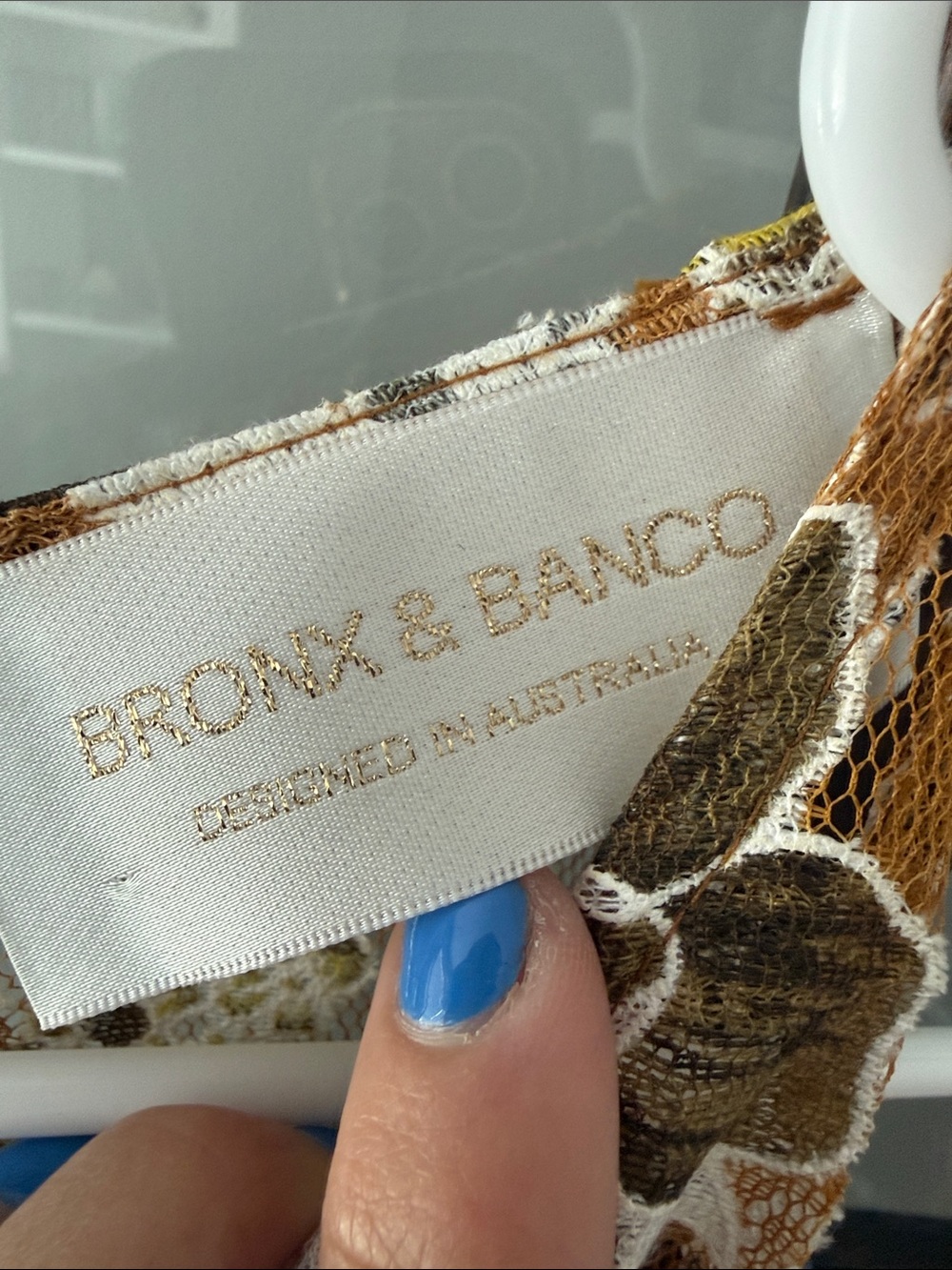Bronx and Banco Floral Halter High-Low Maxi Dress in Tan and White - Picture 2 of 10